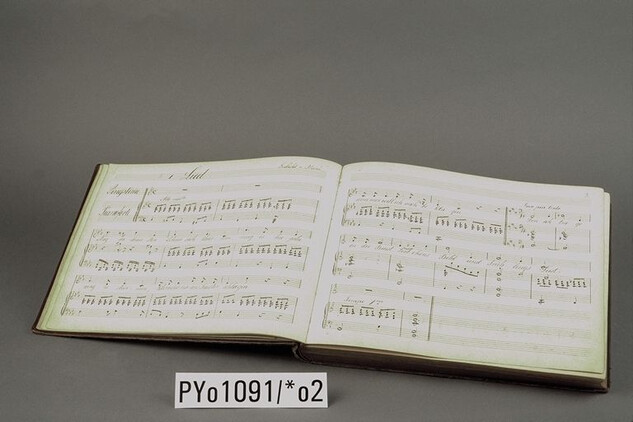 PY01091 - Rukopisný sborník skladeb - kníže Pavel Metternich